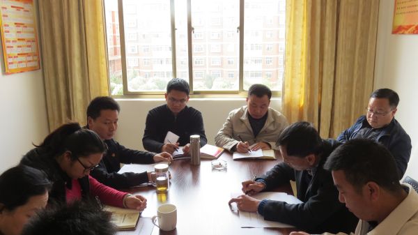 局党组成员、副局长徐绍武、张仕伟参加党小组会