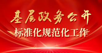 基层政务公开标准化规范化工作